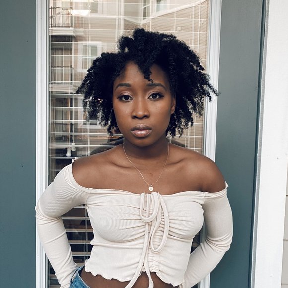 Off-the Shoulder Long Sleeve Shirt - Picture 1 of 8